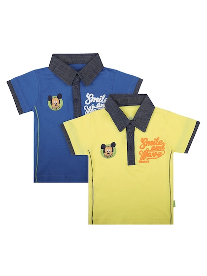 Kids Boys 2 Polo Collar T-shirt